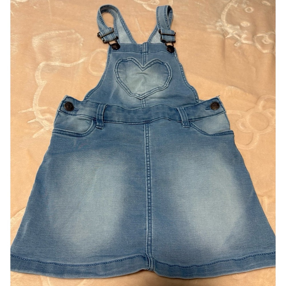 Crown and Ivy Kids size 5 Heart skirt overall jumper with heart pocket